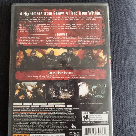 🎮 Gears of War Xbox-360 Game 🎮 - Picture 3 of 10
